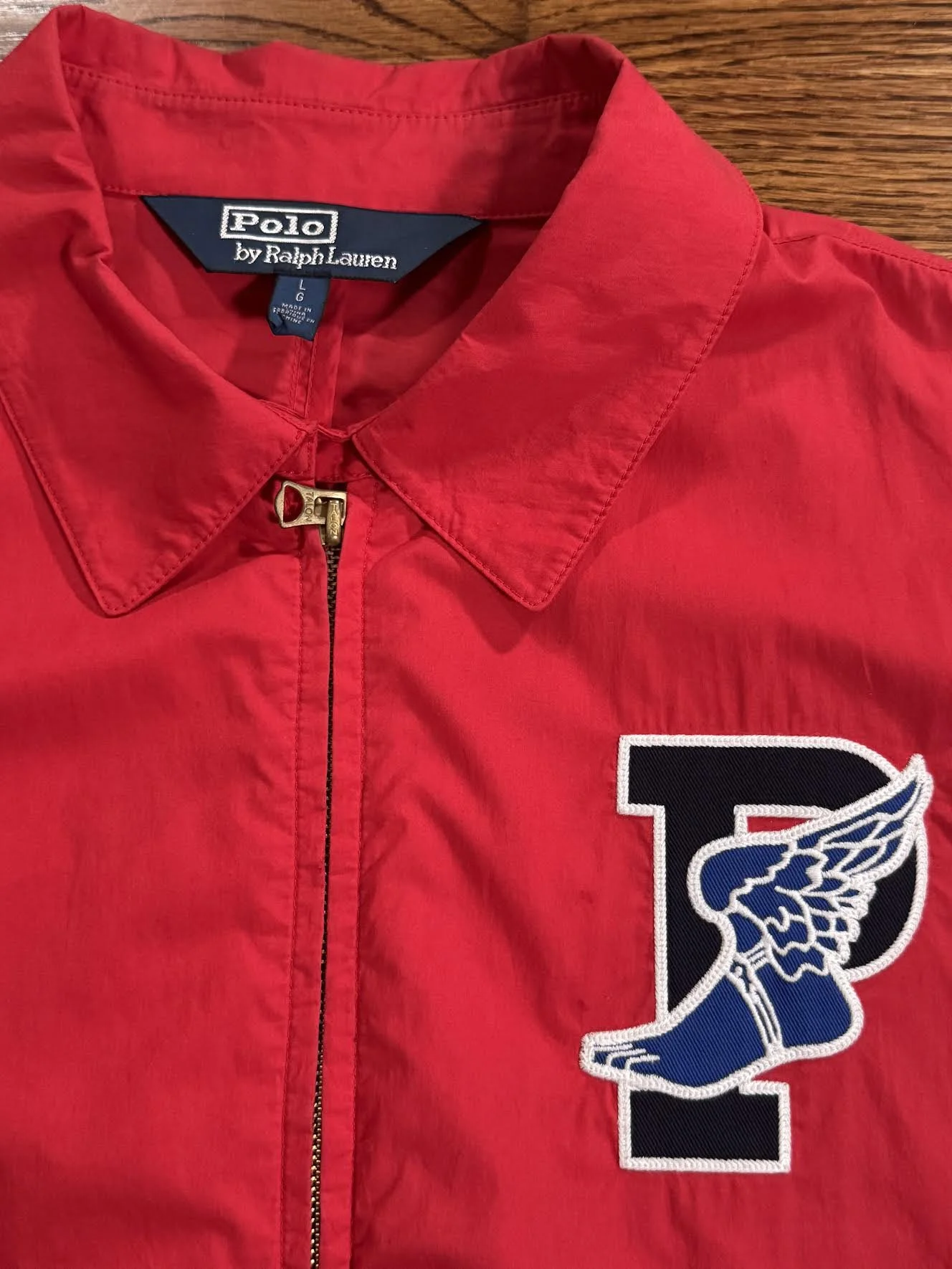 Polo Ralph Lauren Stadium Red Jacket (Size L) — RootsBK